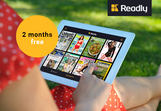 Get 2 months free subscription to Readly!
