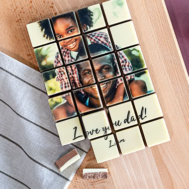 Foto op chocolade