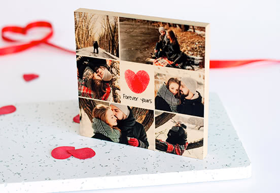 Houten fotoblok