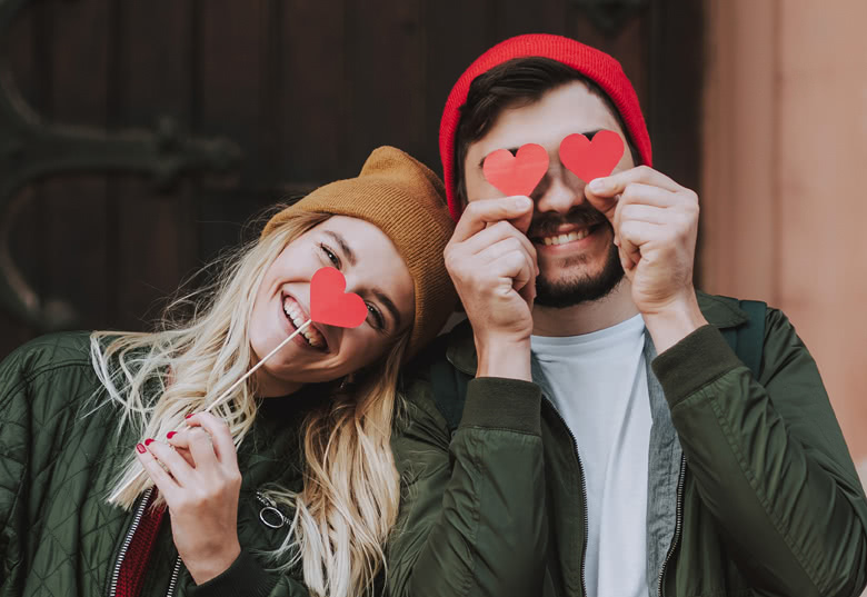 Cadeau de Saint-Valentin de couple