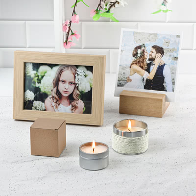 Photo frames, gift boxes and accessories