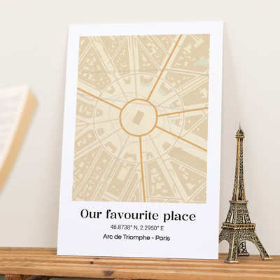 Affiche carte personnalisée Affiche carte personnalisée